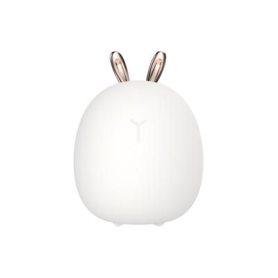 China Rabbit and Deer Night Light Modern Cute Filling USB Silicone Night Light Animal Light for sale