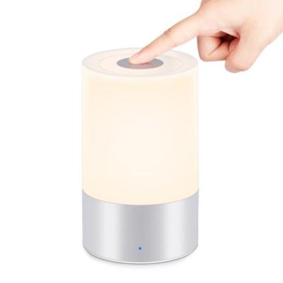 China Portable Night Light Hotel Supply Bedside Lamp USB Rechargeable LED Aluminum Alloy Nursery Led Night Light for sale