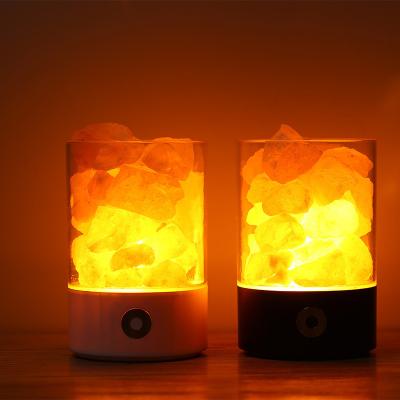 China Modern Hot Sale Colorful Himalayan Rock Crystal Salt Table Lights USB LED Lamp for sale