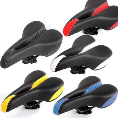 China All Seasons Mountain Bike Cavity Top Saddle Recycling Accessories Cushion Bicycle Breathable Elastic Leather Colorful Equipment Riding for sale