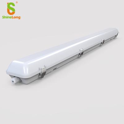 China Garage ShineLong Led Triproof Light IP66 Waterproof Led Linear Light OEM LED Triproof Light With High Efficiency 150lm Per Watt for sale