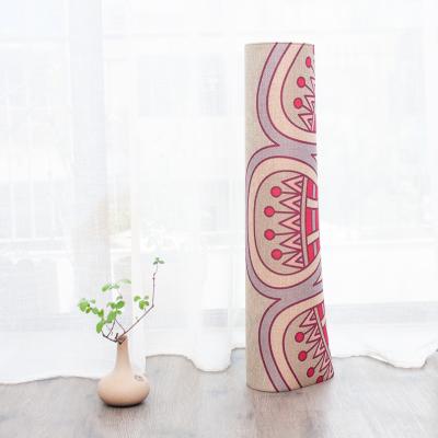 China Custom Logo Eco Friendly High Density Waterproof Washable Durable Anti-Slip Recycle Non Slip Able Cork Yoga Mat Natural for sale