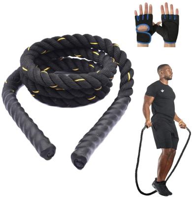 China Great Workout Jumping Or Leaping JY Factory Direct 25mm 300cm Jump Cable One La Rope Weighted Jump Rope for sale