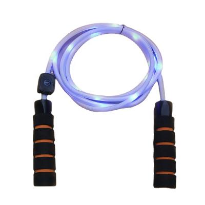 China JY Plastic Popular Soft Handles Lightweight Jump Rope With Led Jump Rope for sale