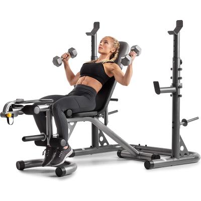 China Indoor Home Gym Multi Press Bench Equipment Indoor Multi Press Bench Adjustable With Weights for sale