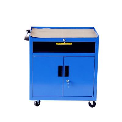 China Cold Rolled Steel Plate Stainless Steel Workshop 1 Drawers Rolling Tool Cabinet With Handle And Wheels for sale