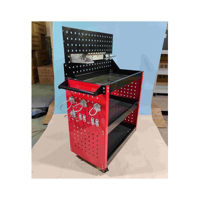 China Newest Hot Selling Cold Rolled Steel Tool Trolley Tool Cabinet Rolling Tool Cart With Locking Drawer for sale