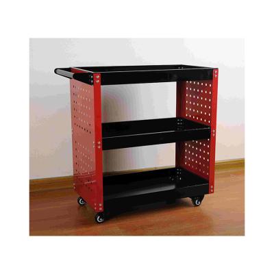 China New Design 3 Tier Cold Rolled Rolling Tool High Grade Steel Cart Newest Multifunctional 3 Tier Rolling Tool Cart for sale