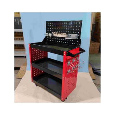 China Manufacturers Direct Sale Cold Rolled Steel Cheap Rolling Tool Trolley 3 Tier Rolling Tool Cart for sale