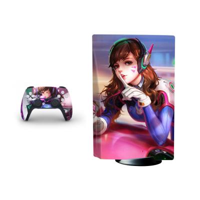 China Support Custom Skin Making Sticker For Ps5 Console 2 Controllers For Sony Playstation 5 CD-ROM Version for sale