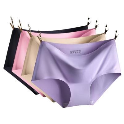 China Dropshipping Viable Spandex Panties Seamless Silk Women's Underwear for sale