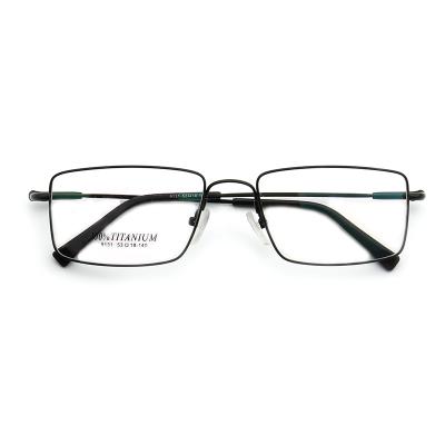 China For Reading Cheap Classic Black Rectangle Full Rim Full Memory Flexible Metal Optical Glass Frame for sale