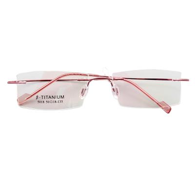 China 2021 new fashion simple SUNNY simple fashion high quality custom frame reading glass rimless logo glass for sale