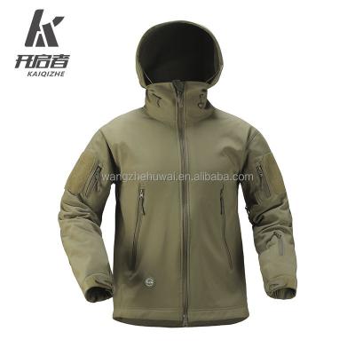 China Waterproof Airsoft Tactical Jacket Increasing Jackets Shark Skin Soft Shell Clothes Windbreaker Waterproof Hood Military Outdoor Men for sale