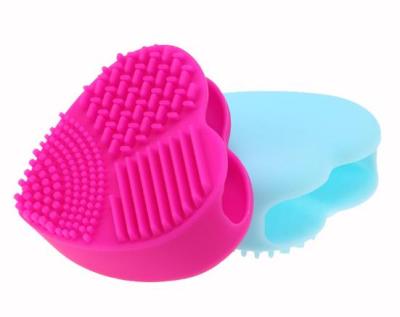 China Angular Blush Silicone Makeup Brush Cleaning Tools Silicone Makeup Brush Cleaner Cosmetic Egg for sale