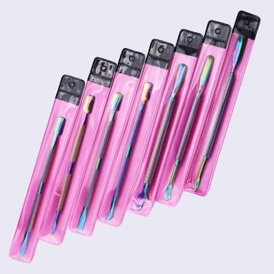 China Nail Art Beauty Stainless Steel Metal Nail Trimmer Cuticle Cleaner Pusher Set For Nail Cuticle Care for sale