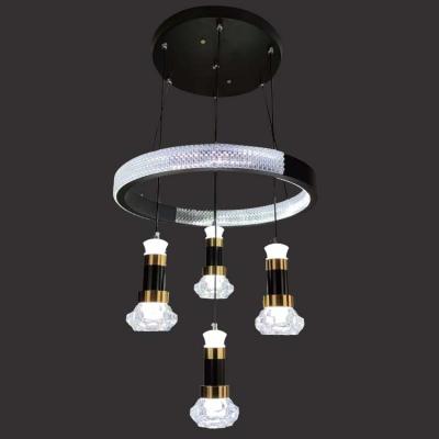 China Modern Modern Style LED Dining Room Lights Iron Crystal Chandelier for sale