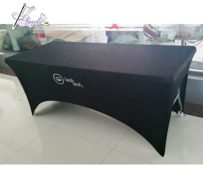 China Quality Lash Beauty Linens Iron Free Spandex And Covers Massage Table Sheets Bedspread Spa Beauty Linens With Embroidery Logo for sale