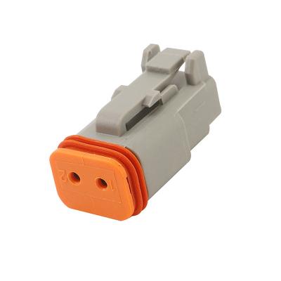 China Cost Effective German 2 Way DT Waterproof / Explosion Proof Series Wire Plug Wire Plug Connector DT06-2S for sale