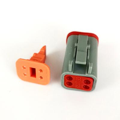 China Waterproof / Explosion Proof Quick DT SERIES GERMAN 4 Pin Truck Delivery Auto Delivery Connectors DT06-4S for sale