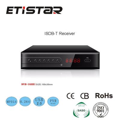 China Hot Selling Model 168MM ISDB-T TV Set Top Box With USB HD OUT OF 168MM for sale