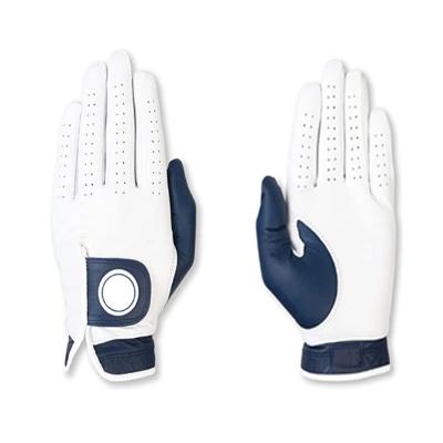 China Customized Classical Feel Golf Glove Custom premium cabretta leather printing golf gloves for sale