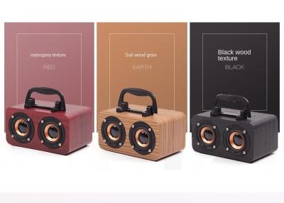 Cina Altoparlante di legno 1200 di Mini Portable Bluetooth Speaker Mah Retro BT con il supporto in vendita