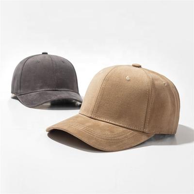 China New JOINT 6 Panel Structured Plain Baseball Cap And Suede Hat for sale