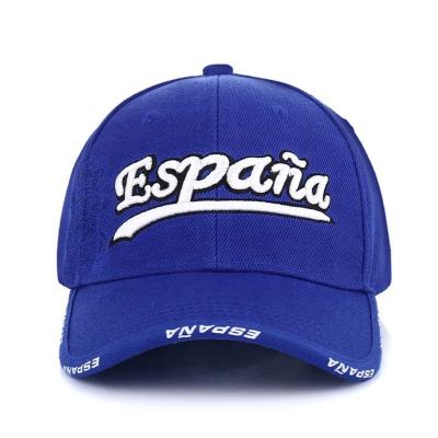 China COMMON Adjustable Cotton Baseball Hats Men 3D Logo Embroidery Sports Royal Blue Custom Baseball Cap for sale