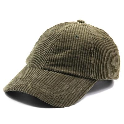 China Low Profile COMMON Wholesale Unstructured Corduroy Baseball Cap Simple Dad Hat for sale