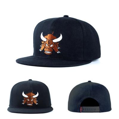 China JOINT Design 6 Panel Black Acrylic Wool Hats 80% 20% Custom Snapback Hats for sale