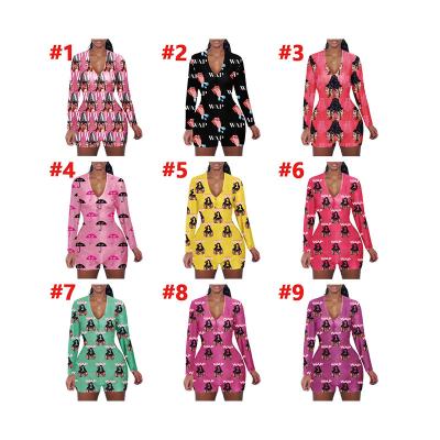 China LZZ Thermal Backwoods Onesie For Adult Women Sleepwear Onesie Pajamas Short Onesie for sale