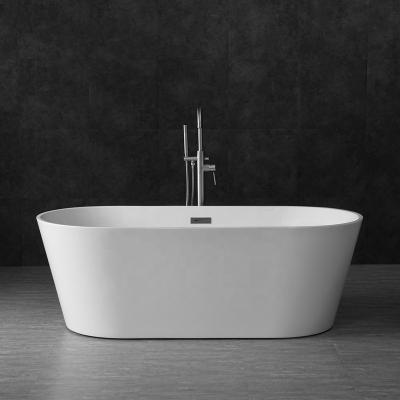 China Hot Sale Modern Design Eco - Friendly Material Freestanding White Acrylic Bathtub for sale