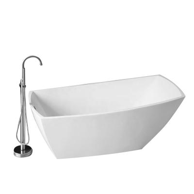 China Simple Design Bathtubs Eco - Friendly Material Freestanding Indoor Acrylic Deep Tub for sale