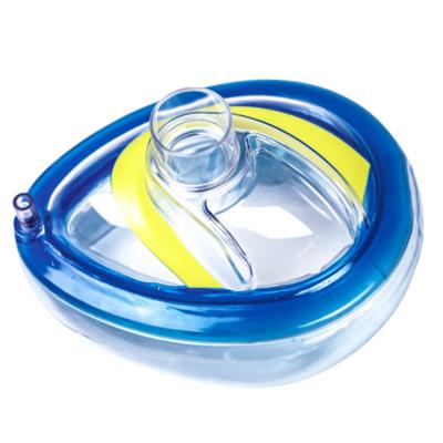 China Medical supply pvc anesthesia mask wholesale disposable inflation anesthesia mask for sale