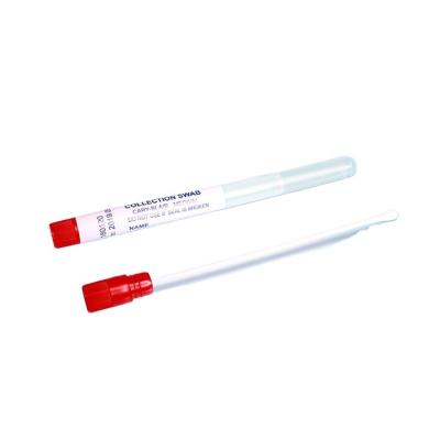 中国 Disposable Snappable Plastic Stick And Viscose Head Transport Medium Cary Blair Swab 販売のため