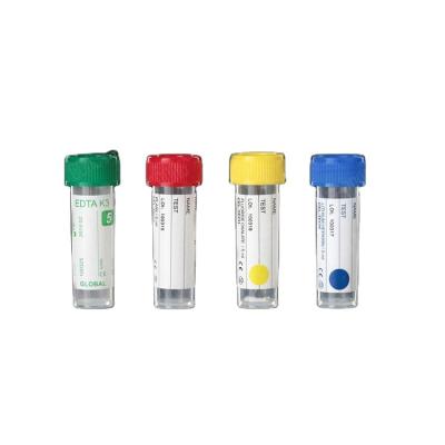 Cina Disposable Medical Clinical Laboratory Accessories Plastic Micro Collection Tube EDTA Capillary Tubes Types in vendita