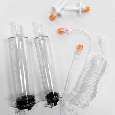 China 65/115ml Disposable Sterile CT Injector Syringe High Pressure Angiographic Syringe for Medrad Solaris & Spectris zu verkaufen