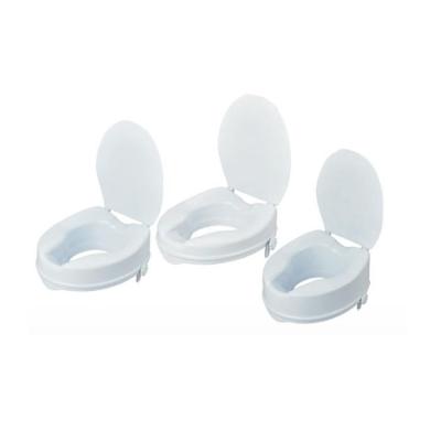 China Plastic Durable Medical Equipment Raised Toilet Seat , Lid And  Bucket For Commode Chair Te koop