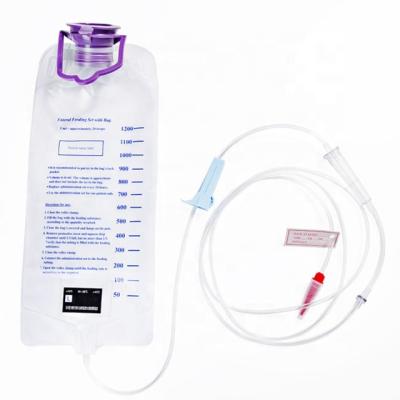 Китай 1200ML Enteral Feeding Supplies Enteral Delivery Gravity Bag Set продается