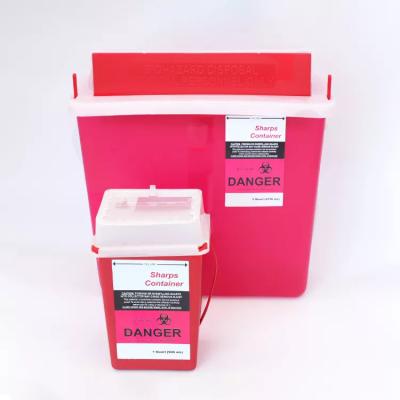 中国 Medical Sharp Bin Containers Wholesale Plastic Medical Sharps Container 販売のため