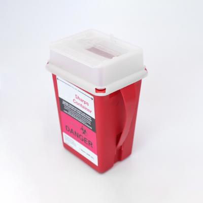 Cina Hospital Sharps Disposal Container Plastic Medical Collection Sharp Container in vendita