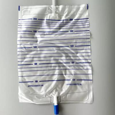 China Dispoz-a-Bag Urine Collection High Quality Urine Collection Bag 2000mL Pull-push Urinary Drainage Bag for sale