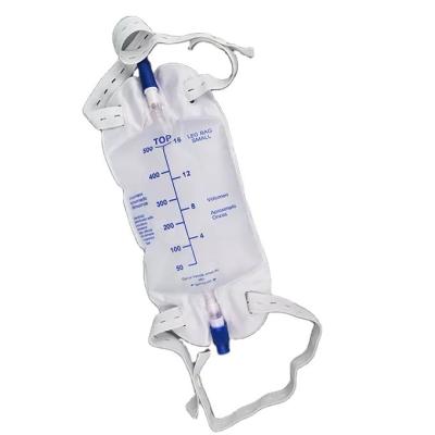 China Disposable urine drainage collector bag Medical urinary leg bag /leg strap bag en venta