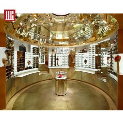 China Show Jewelry Odm Glass Showcase With Glasses Display Stand For Optical Glasses Shop Display Cabinet for sale