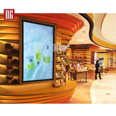 China Modern Mall Kiosk Ideas Cosmetic Glasses Display Showcase Furniture for sale