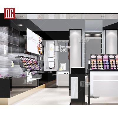 China Indoor Professional Display Jewelry Cosmetics Shop Furniture Makeup Display Cabinet for sale