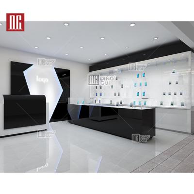 China Show Jewelry DG Showcase Phone Shop Interior Design Mobile Phone Display Shelving For Cell Phone Shopphone Mobile Shop Interior Design for sale