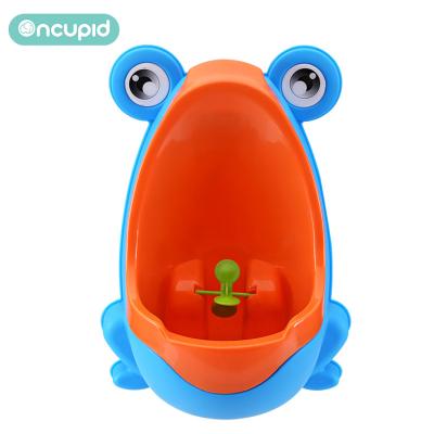 China Eco-freindly/Wall Can Be Placed Or On The Floor China Supplier Wholesale Design Plastic Frog Wall Mount Kids Standing Wall Hung Training Urinal For Baby for sale