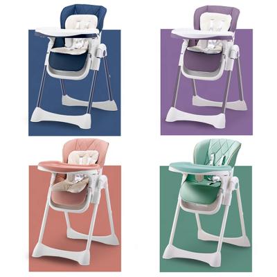 China 7.8kgs 98*80*56CM Modern Foldable PU Dining Table Chair Baby Adjustable Feeding Chair for sale